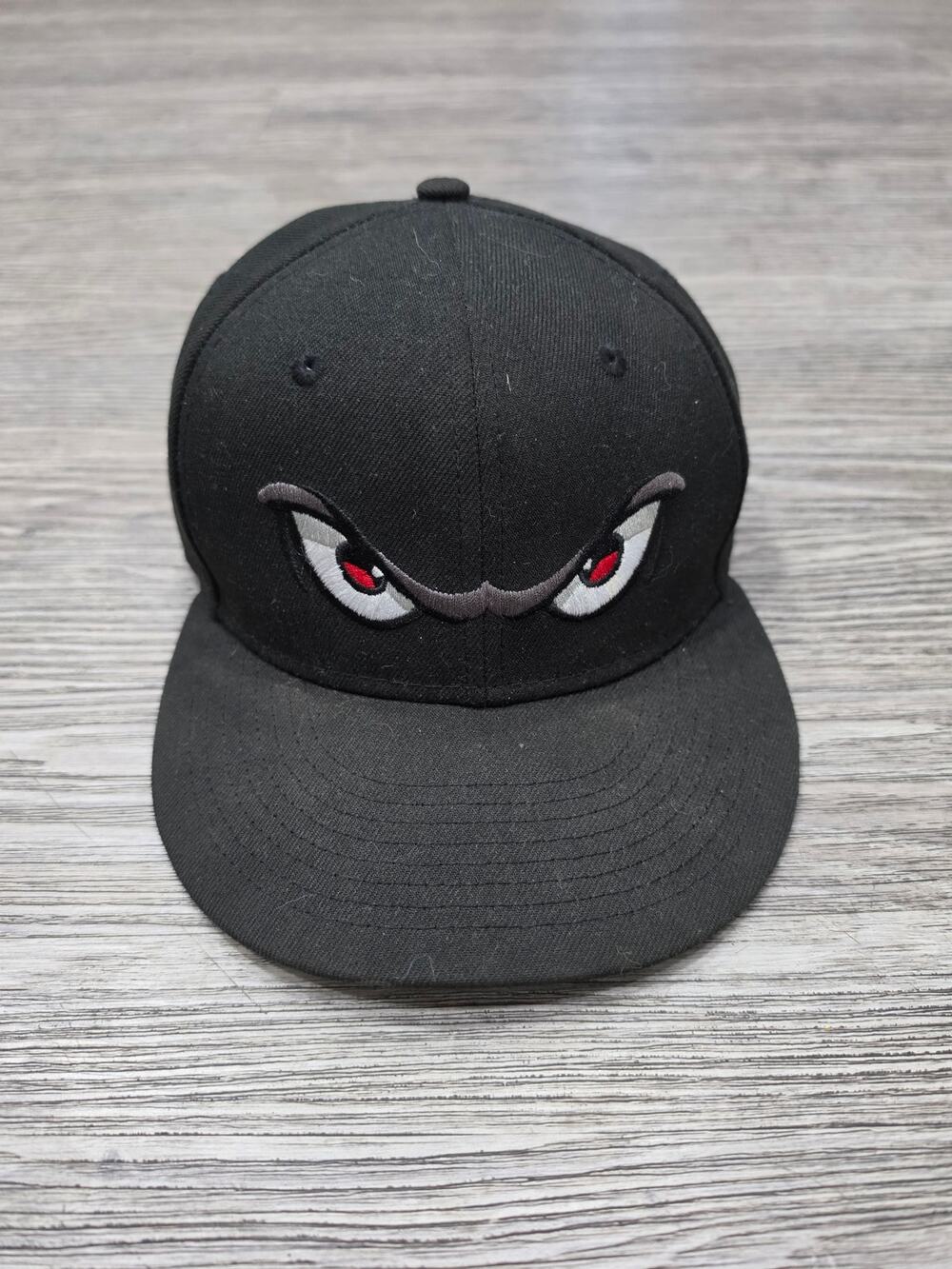 New Era 59FIFTY Lake Elsinore Storm Fitted Hat 7 1/8 Black MiLB Angry Eyes Cap